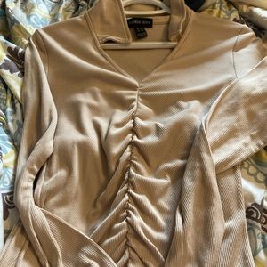 Collared long sleeve dress